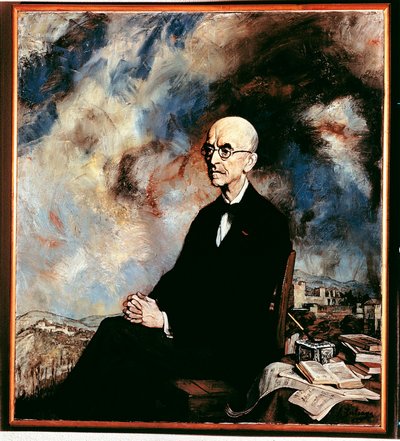 スペインの作曲家、マヌエル・デ・ファリャ（1876-1946）の肖像 作： Ignacio Zuloaga y Zabaleta