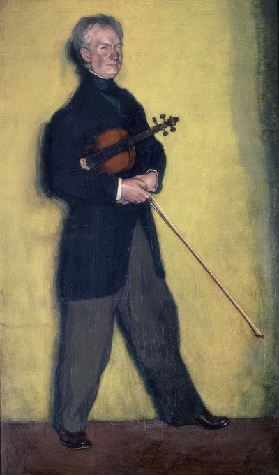 ヴァイオリニストLarrapideの肖像– 1910 – 185×111 cm –キャンバスに油彩 作： Ignacio Zuloaga y Zabaleta