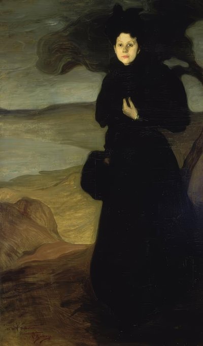 バレンタインデトマの肖像-1894-95-O - L-200X120 CM 作： Ignacio Zuloaga y Zabaleta