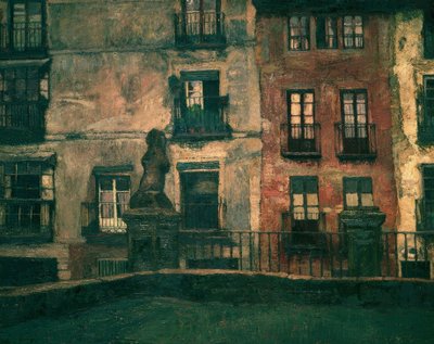セゴビア：Old Houses &39;、1917年、キャンバスに油彩、107×120 cm、AS00823 作： Ignacio Zuloaga y Zabaleta