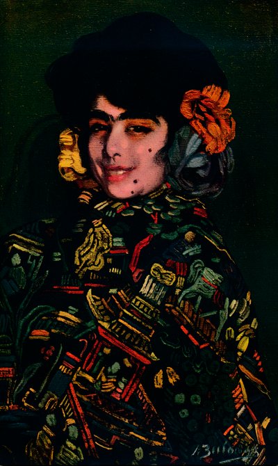 スペインの少女、1907、1932 作： Ignacio Zuloaga y Zabaleta