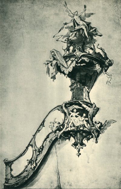 説教壇のデザイン、18世紀半ば後半、1943年。 作： Ignatz Günther