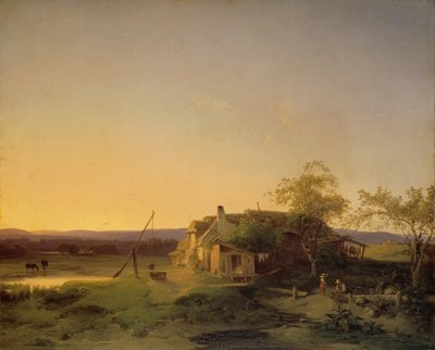 夕方の風景 作： Ignaz Raffalt