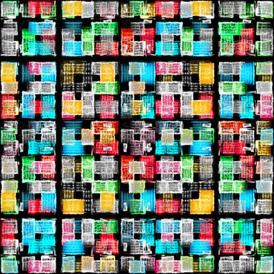 鮮やかな抽象的なブロック 作： 