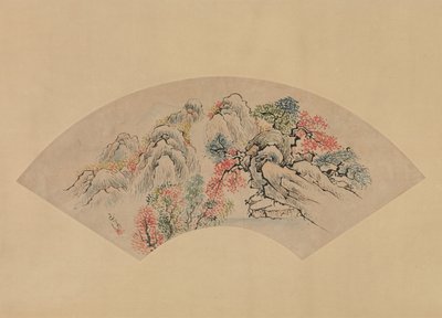 秋の風景。 作： Ike no Gyokuran