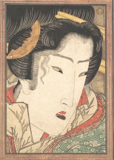 1824年の春の雪で冷やされた情熱から芸者を拒否. 作： Ikeda Eisen