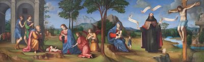 聖アウグスティヌスのビジョン 作： Il (1450-1517) Francia