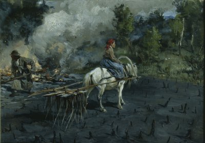ボログダ地域の亜麻仁の土壌準備、1873 作： Illarion Mikhailovich Pryanishnikov