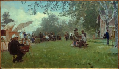 アカデミーのダーチャについて 作： Ilya Efimovich Repin