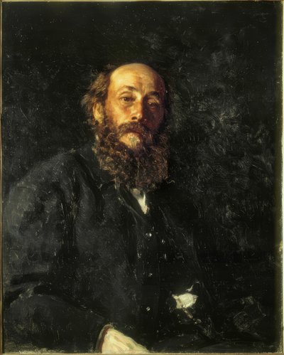 画家ニコライ・ゲイの肖像 作： Ilya Efimovich Repin
