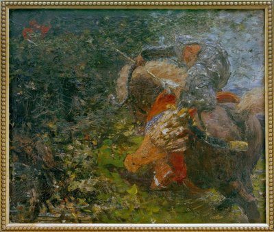 騎士イリヤ・ムロメクと強盗ソロヴォイ 作： Ilya Efimovich Repin