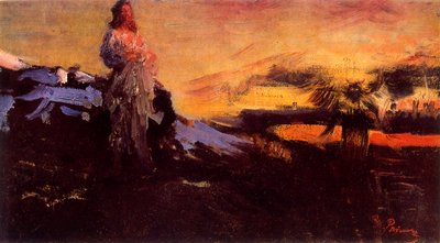 私についてきなさい。サタン」 1895.(18441930).油彩・キャンバス 作： Ilya Efimovich Repin