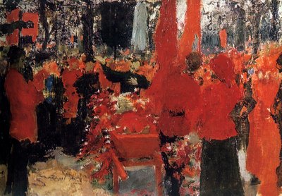 「革命家の葬式、1905年」、c1900-1930 作： Ilya Efimovich Repin