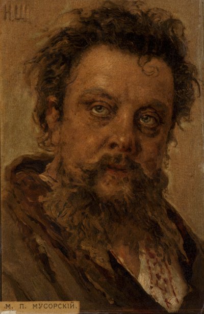 ささやかなムソルグスキー、ロシアの作曲家 作： Ilya Efimovich Repin