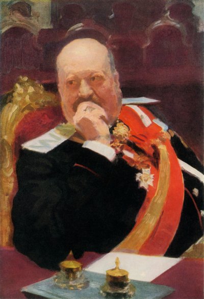 「A. P. イグナティエフの肖像」、1902 年、1965 年。 作： Ilya Efimovich Repin