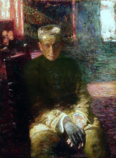 アレクサンドル・ケレンスキーの肖像1881-1970、1918 作： Ilya Efimovich Repin