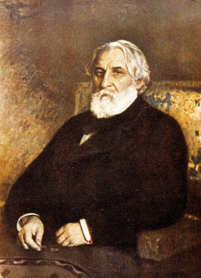 イワン・セルゲイヴィチ・ツルゲーネフ（1818-83）の肖像（油彩・キャンバス 作： Ilya Efimovich Repin