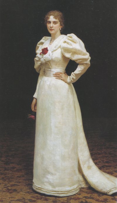 Lyudmila Petrovna Steinheilの肖像、1895年 作： Ilya Efimovich Repin