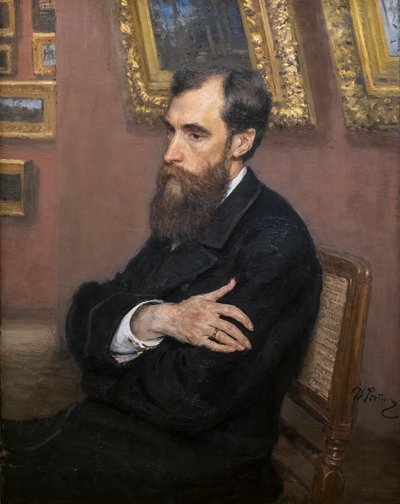 パベル・ミハイロヴィッチ・トレチャコフの肖像 作： Ilya Efimovich Repin