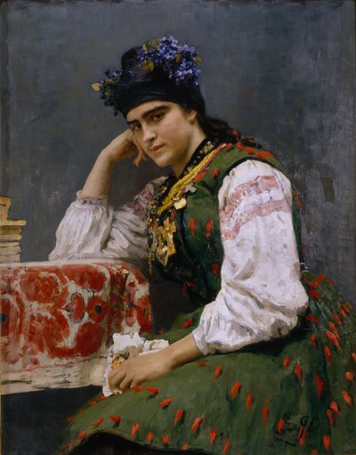 ソフィアドラゴミロワルコムスカヤの肖像、1889年 作： Ilya Efimovich Repin