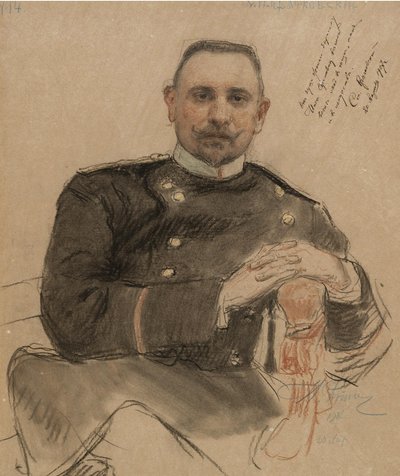 ステパンペトロヴィッチクラチコフスキーの肖像1866 1913、1907 作： Ilya Efimovich Repin