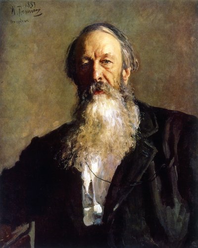 VVスタソフの肖像 作： Ilya Efimovich Repin