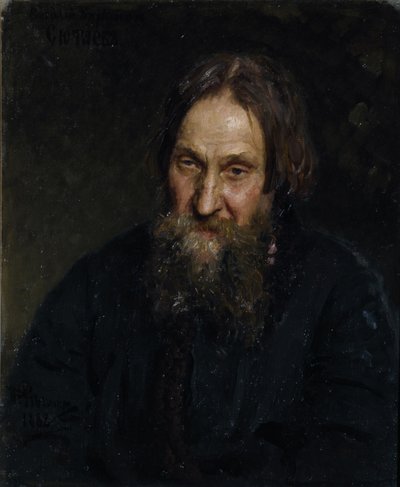 Vasily Kirillovich Syutayev 1819-1892、1882の肖像 作： Ilya Efimovich Repin