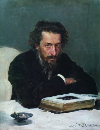 作曲家Pavel Ivanovich Blarambergの肖像、1884年 作： Ilya Efimovich Repin