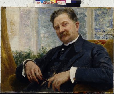 エンジニア I.M. の肖像 ヴェンゲロフ・パー・レーピン、イリヤ・エフィモヴィッチ (1844-1930) 作： Ilya Efimovich Repin