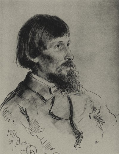 アーティストの肖像ヴィクトル・ヴァスネツォフ1848-1926 作： Ilya Efimovich Repin