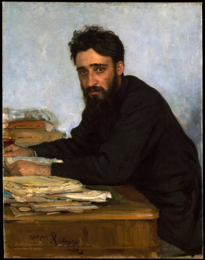著者の肖像Vsevolod M. Garshin 1855-1888、1880年代 作： Ilya Efimovich Repin