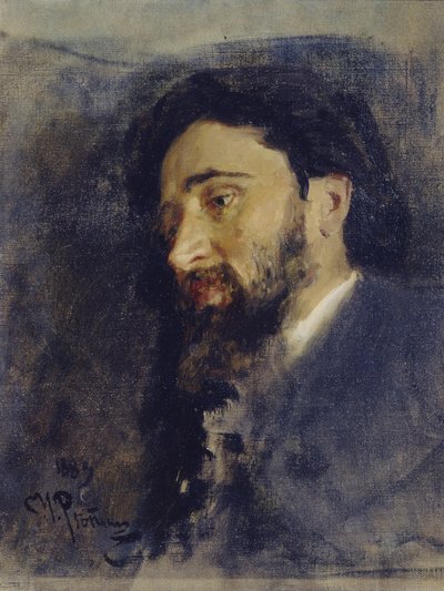 著者の肖像Vsevolod M. Garshin 1855-1888、1883 作： Ilya Efimovich Repin