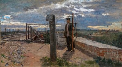 ホトコボの鉄道労働者 作： Ilya Efimovich Repin