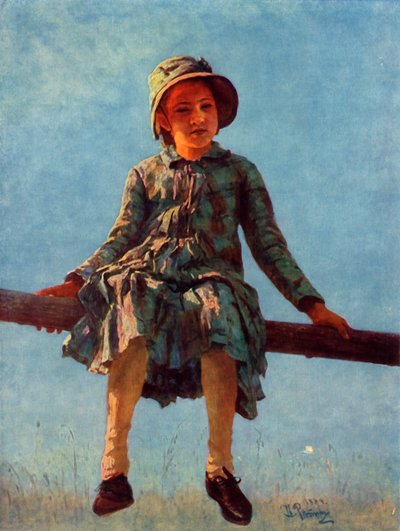 「芸術家の娘、V.I.の落ち着きのない魂の肖像」 レピーナ、1884年、1965年。 作： Ilya Efimovich Repin