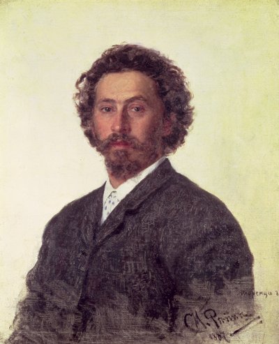 自画像、1887 作： Ilya Efimovich Repin