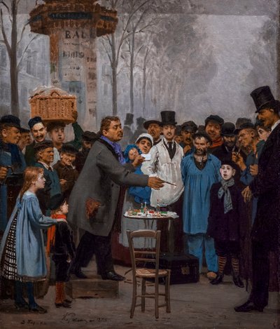 パリのノベルティの売り手 作： Ilya Efimovich Repin