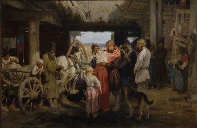 1879年の新兵の送別 作： Ilya Efimovich Repin