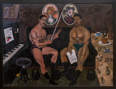 ピョートル・コンチャロフスキーの自画像と肖像 作： Ilya Ivanovich Mashkov