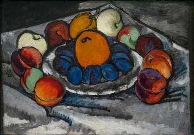 静物。 皿に盛られた果物 作： Ilya Ivanovich Mashkov