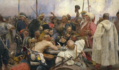ザポロジャンのコサックの返事 作： Ilya Efimovich Repin