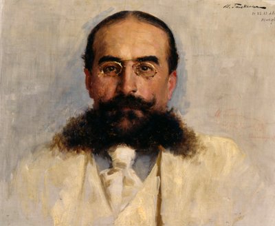 Vladimir I. Nemirovich-Danchenko 1858-1943、1899年の肖像。 作： Ilya Savvich Galkin