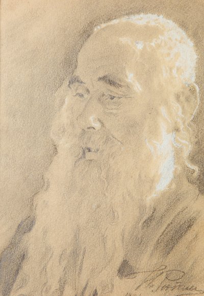 レオ・トルストイ。 ヤスナヤ ポリャーナ、1891 年。 作： Ilya Efimovich Repin