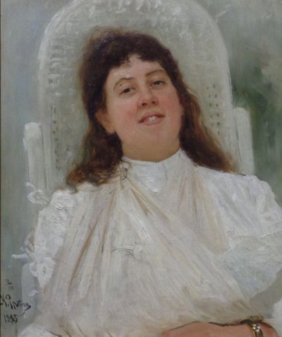 マリアンヌ・フォン・ウェレフキンの肖像、1888年。 作： Ilya Efimovich Repin
