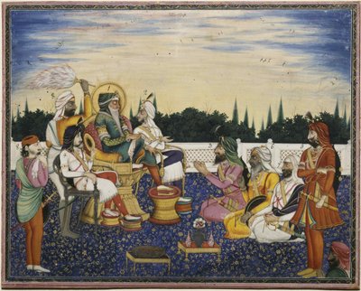 マハラジャランジットシン、1841年。 作： Imam Bakhsh Lahori