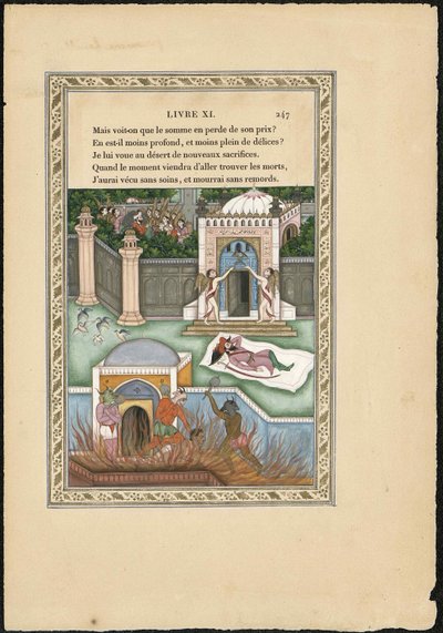 ソン・ダンの居住者、Mogol The Moguls Dream、1837-1839。 作： Imam Bakhsh Lahori