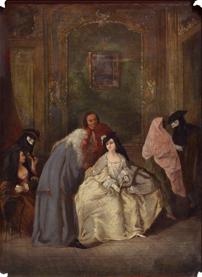 検察官と妻の会談 作： Imitator of Pietro Longhi