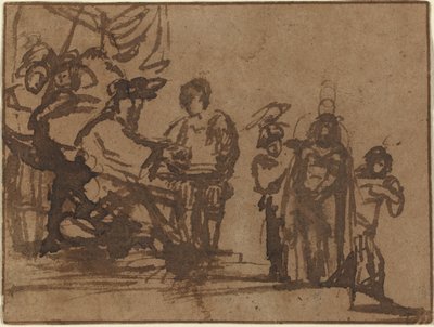 ピラトの前のキリスト 作： Imitator of Rembrandt van Rijn