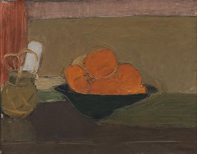 オレンジのある静物 作： Immanuel Ibsen