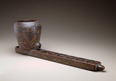 儀式用注ぐ容器、ペルー、1675-1725（チョンタ材、樹脂塗料および釘） 作： Incan