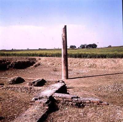 アショカ皇帝の柱（紀元前264～223年頃）マウリヤ（写真）（162926も参照 作： Indian